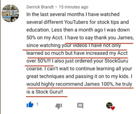 Big win testimonial 5